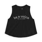 Be a Voice Not an Echo Crop Top — Bold Inspirational Tee for Her