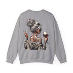 Just Breathe FRONT & BACK Graphic - Cozy Pullover Sweatshirt