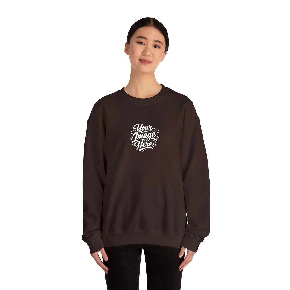 EMBROIDERED Custom Image (Dark Colors/Shades) Pullover Sweatshirts