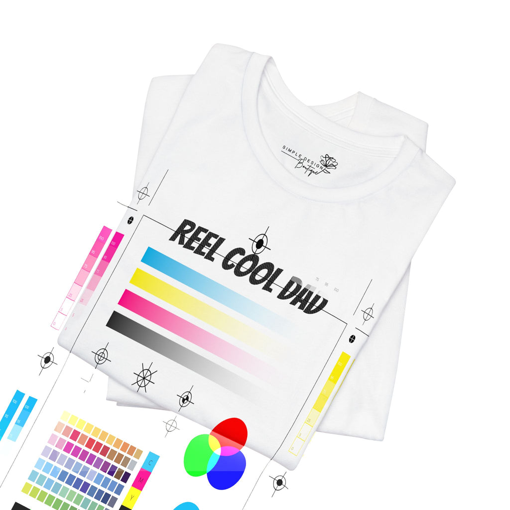 Reel Cool Dad — Embroidered T-Shirt
