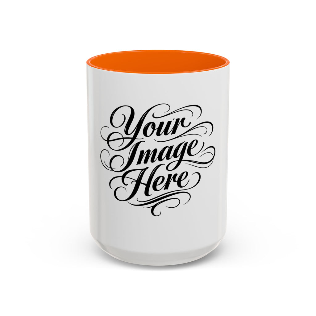 Personalized Accent Coffee Mug — Custom Image & Optional Text | 11oz & 15oz