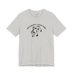 Music Therapy Tee — "life happens • music helps" Short Sleeve Shirt