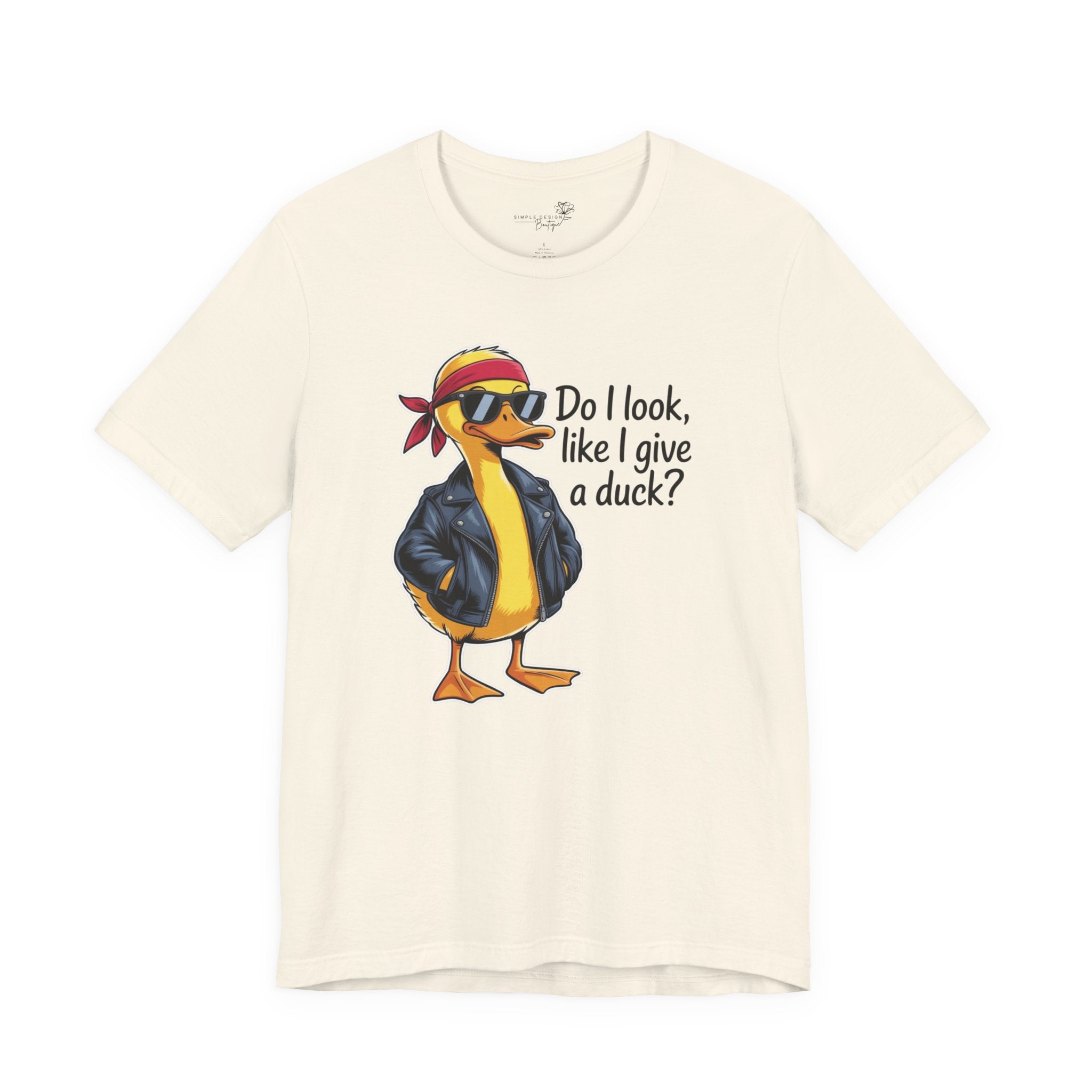 Do I Look Like I Give a Duck — Funny Cartoon Duck Women's T-Shirt