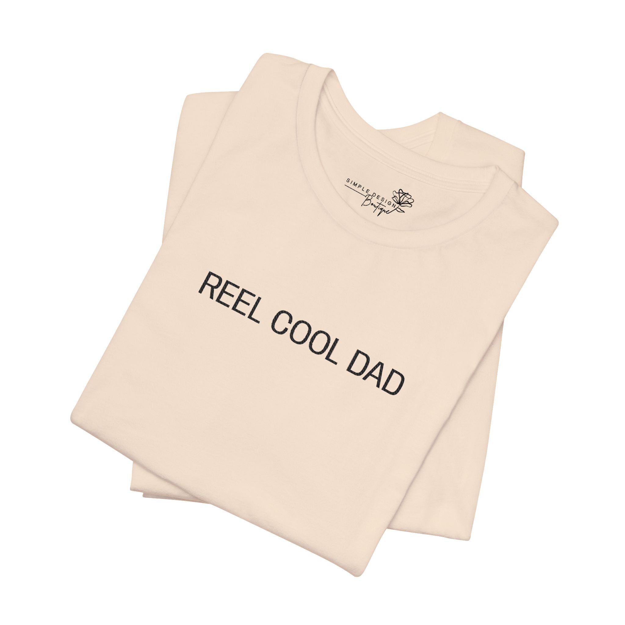 Reel Cool Dad — Embroidered T-Shirt
