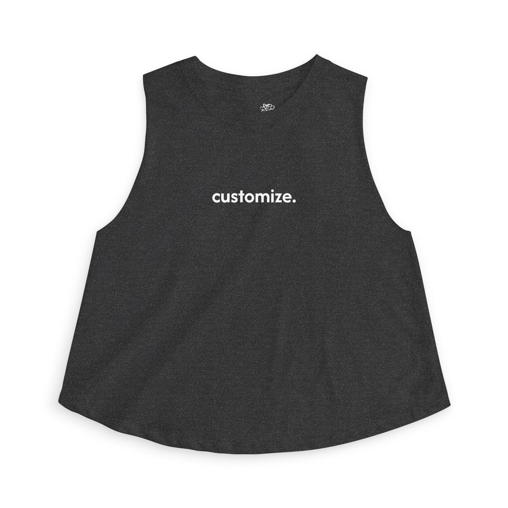 Women's Crop Tank — Custom Text