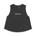 Women's Crop Tank — Custom Text