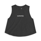 Women's Crop Tank — Custom Text