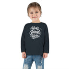 Toddler Long Sleeve Tee — Custom Image & Optional Text