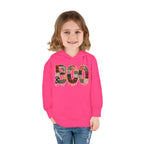 Toddler Hoodie - "BOO" Plaid Halloween Pullover
