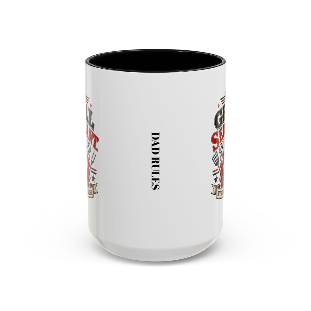 Grill Sergeant Accent Mug – "My Grill, My Rules" Coffee Cup (11/15oz)