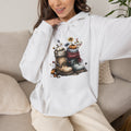 Autumn Boots & Pumpkins Graphic | Cozy Fall Hoodie