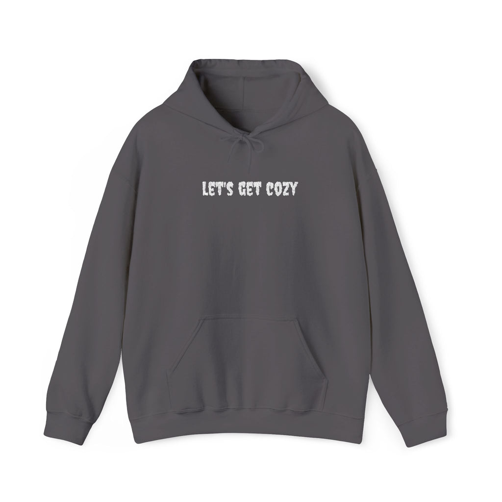 EMBROIDERED Let's Get Cozy Creepster Text - Cozy Hoodie