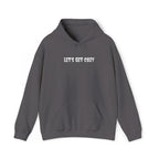 EMBROIDERED Let's Get Cozy Creepster Text - Cozy Hoodie