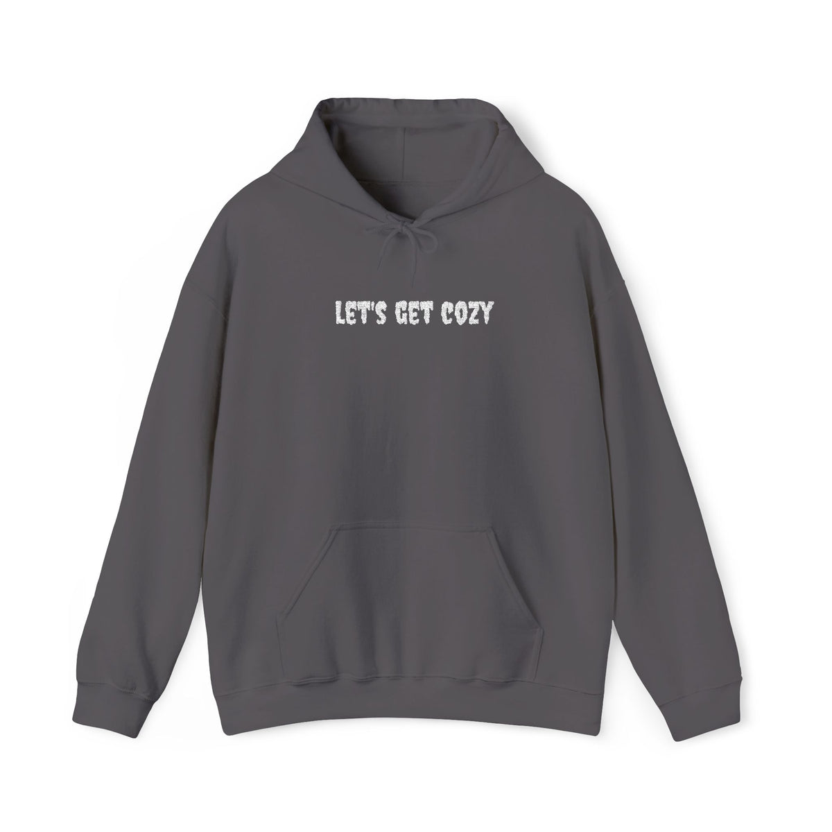 EMBROIDERED Let's Get Cozy Creepster Text - Cozy Hoodie