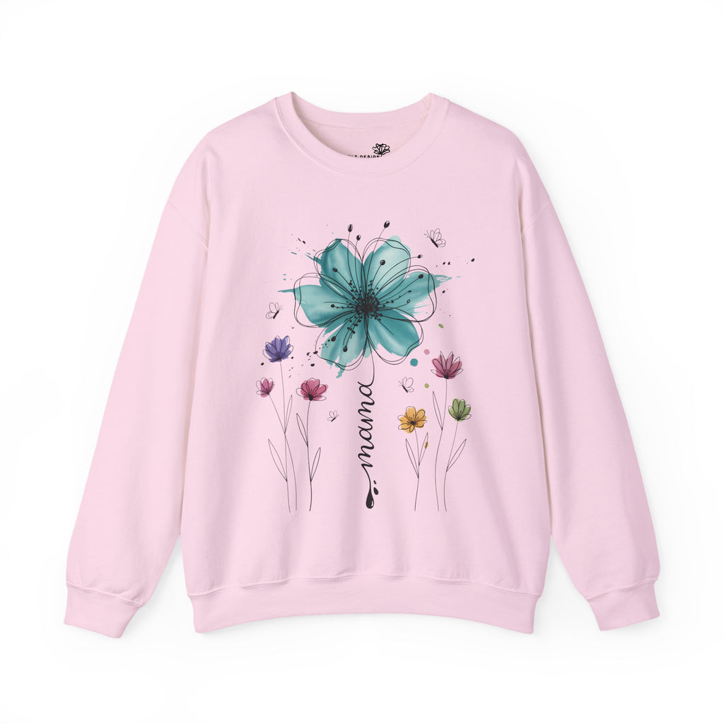 "Mama" Boho Flower Crewneck Sweatshirt — Mother's Day Gift