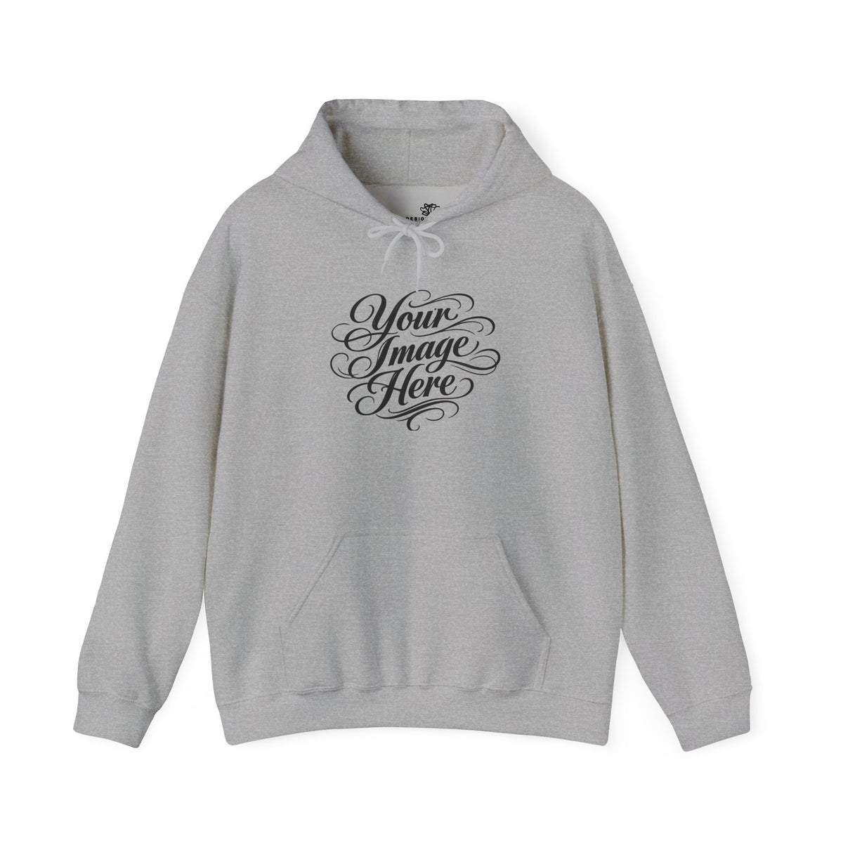 Custom Image & Optional Text Graphic Print - Cozy Hoodie