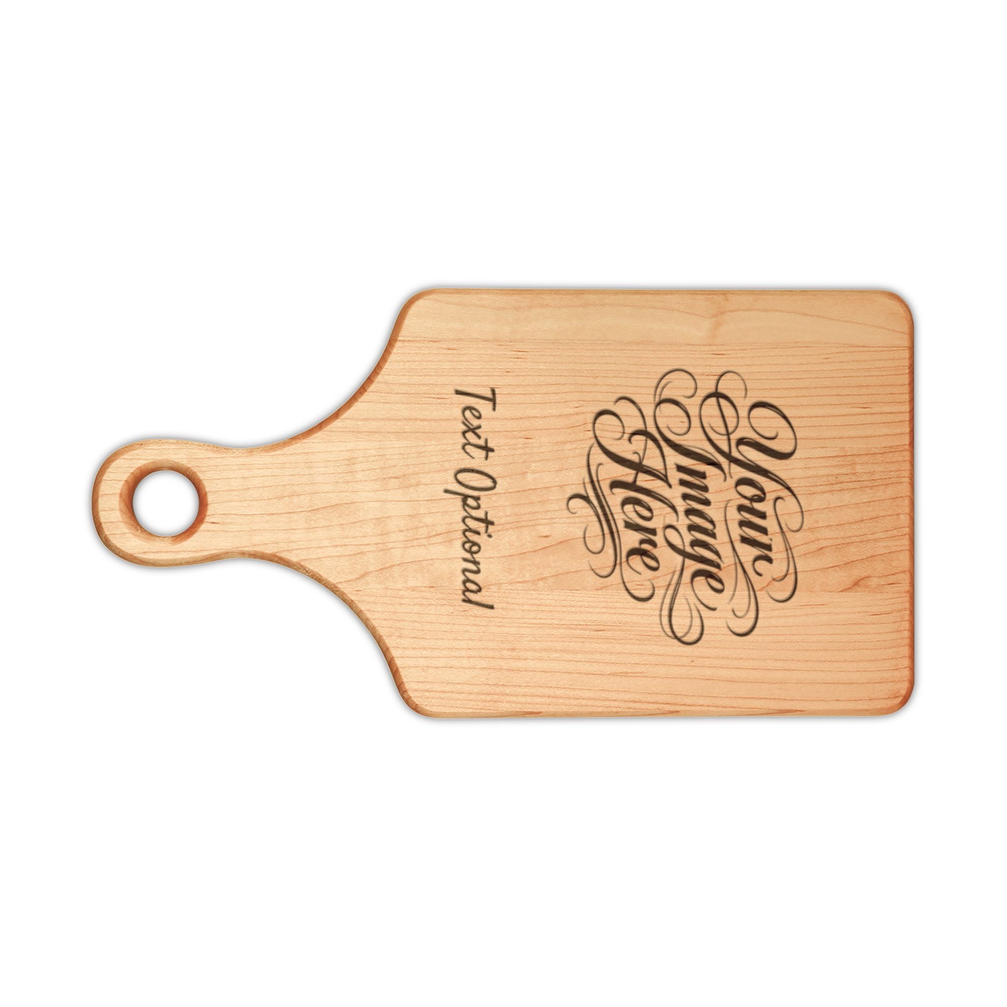 Personalized Engraved Wooden Cutting Board – Custom Text & Image, Maple or Walnut Gift