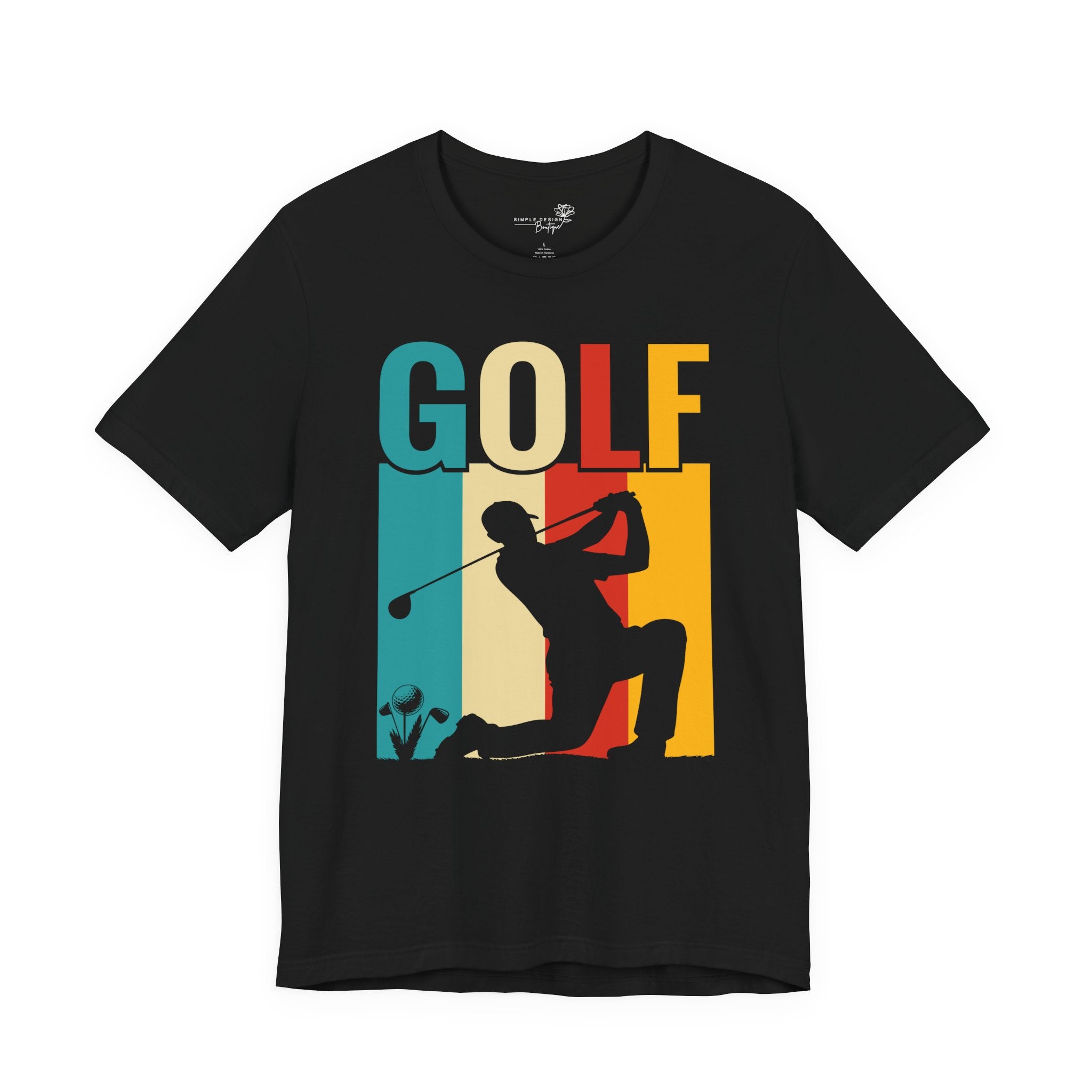 Golf Retro Silhouette Tee — Men's Vintage Graphic Tee