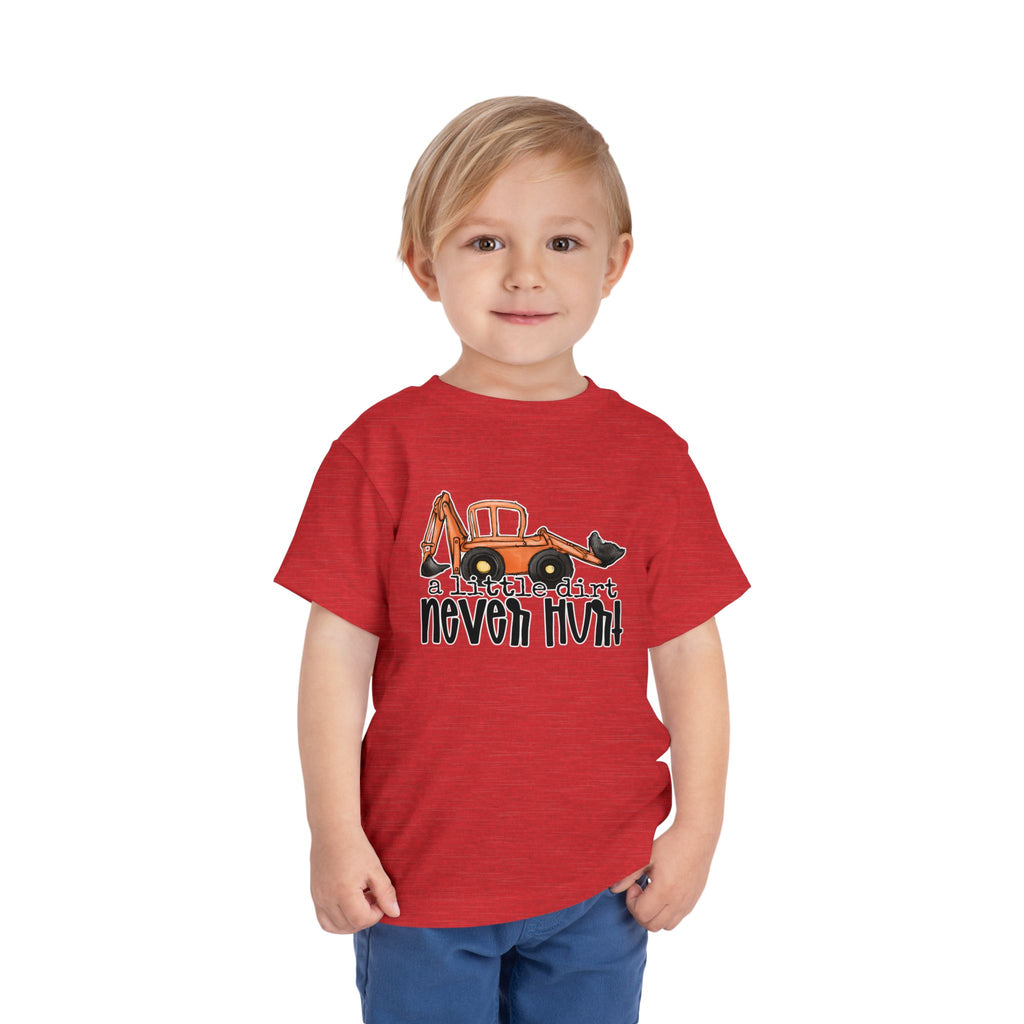 A Little Dirt Never Hurt — Funny Toddler Truck Graphic Tee