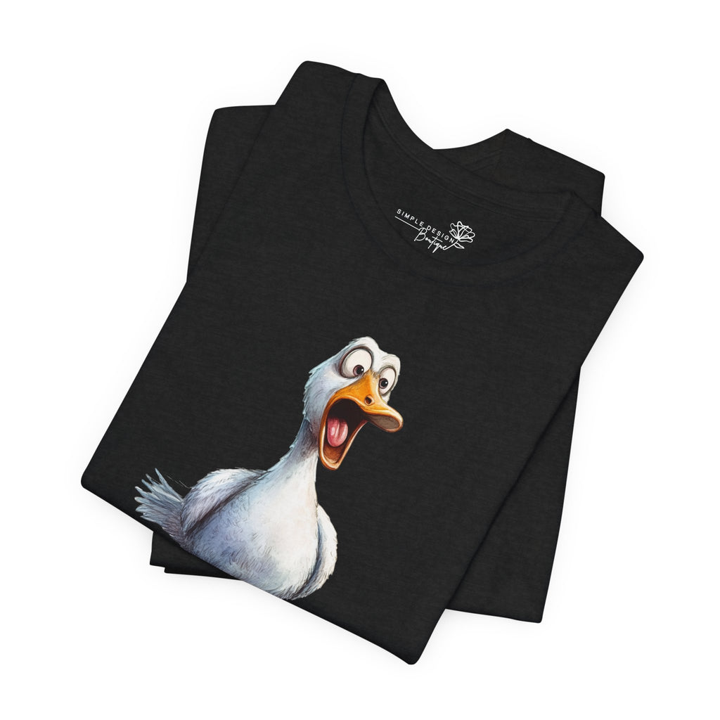Oh No You Didn't! Surprised Duck Unisex T-Shirt - Print