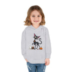 Toddler Halloween Cat Hoodie – Cute Black Kitty with Pumpkins Pullover