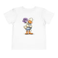 Cute Duckling Toddler Tee - Purple Rose Illustration