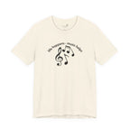 Music Therapy Tee — "life happens • music helps" Short Sleeve Shirt