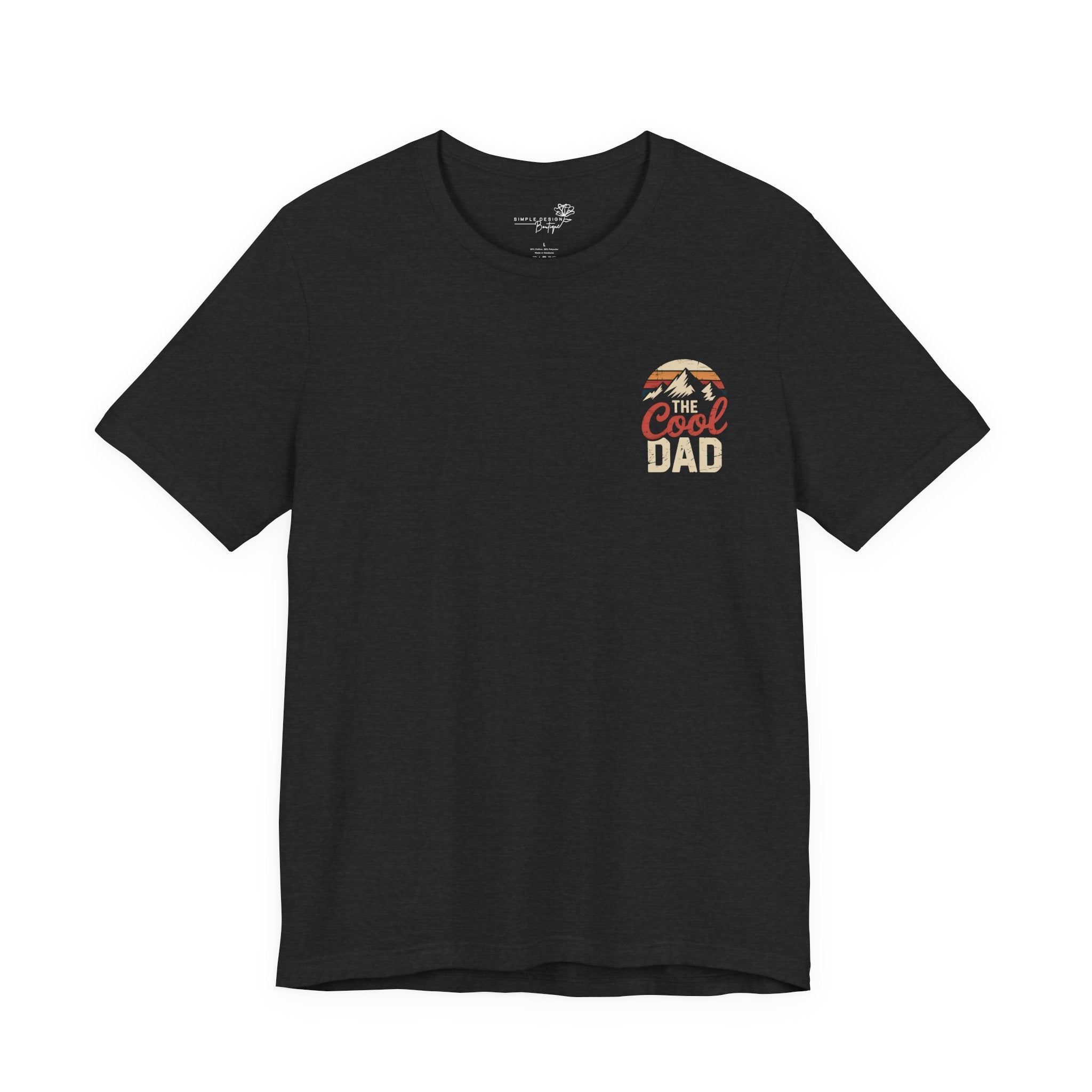 The Cool Dad — Left Chest Print T-Shirt