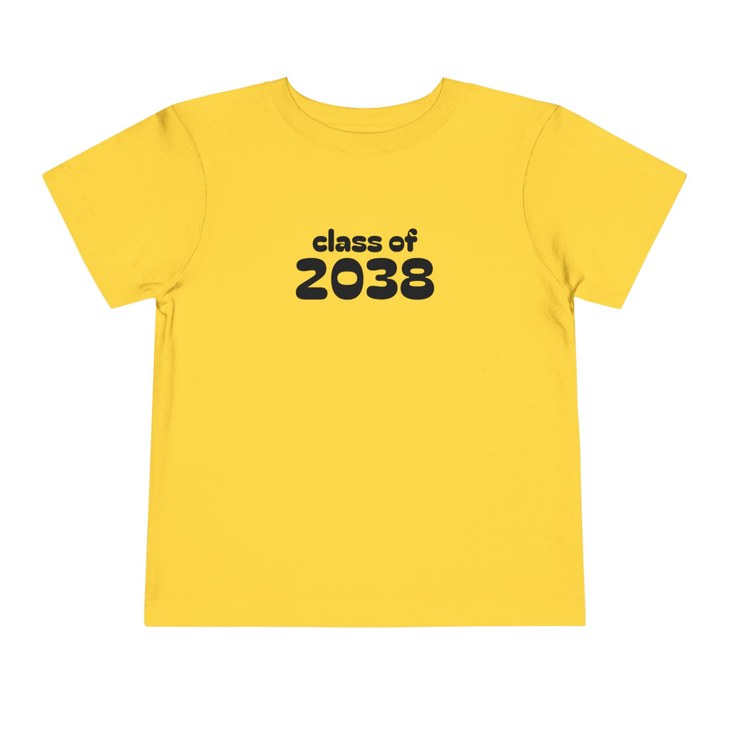 Toddler Tee - "Class of 2038" Front & "Already Awesome" Back Preschool Graduation Shirt
