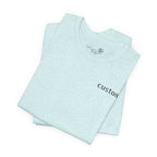 Custom Left Chest T-Shirt — Personalized Text Print