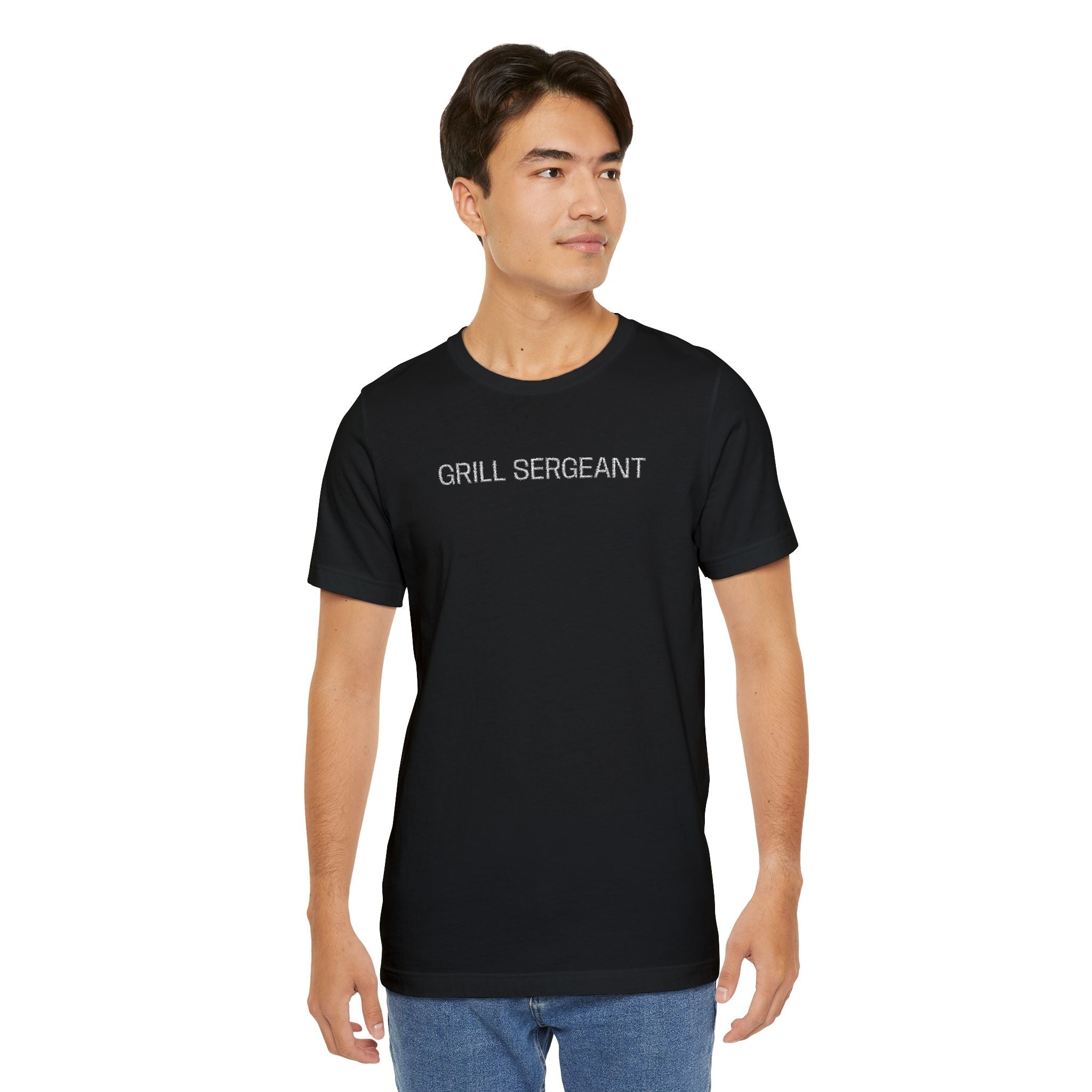 Grill Sergeant — Embroidered Men’s T-Shirt