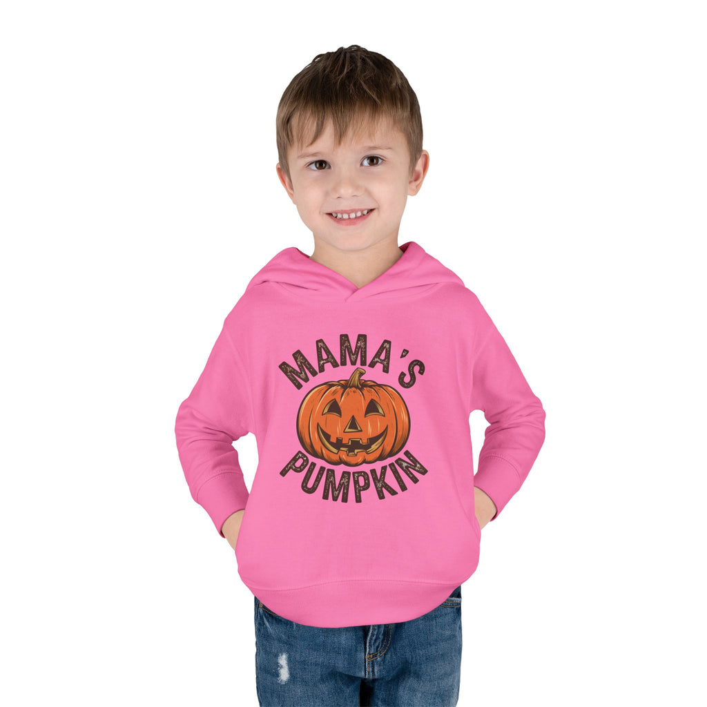 Toddler Hoodie — "Mama's Pumpkin" Halloween Jack-o'-Lantern Pullover