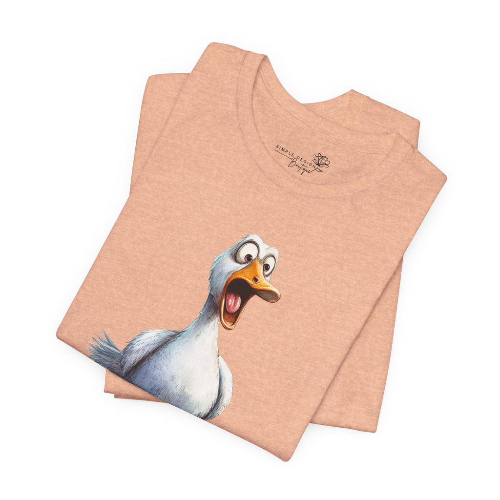 Oh No You Didn't! Surprised Duck Unisex T-Shirt - Print