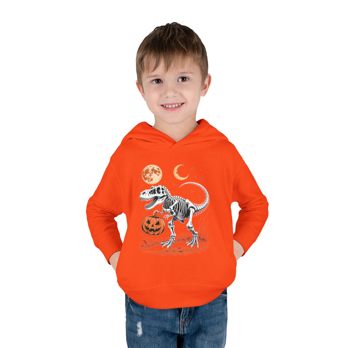 Toddler Halloween Dinosaur Pullover Hoodie