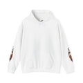 Boho Moon & Sunflower Hoodie — Crescent Moon Floral Sleeve Sweatshirt
