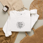 EMBROIDERED Custom Image (Light Colors/Shades) Pullover Sweatshirts