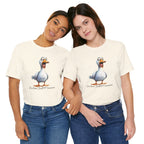 So What Is Your Duck Face Saying? Custom Text Unisex T-Shirt - Print