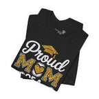 Proud Mom of a 2026 Graduate FRONT & BACK upload photo T-Shirt
