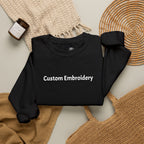 EMBROIDERED Custom Text (Dark Colors/Shades) Pullover Sweatshirts
