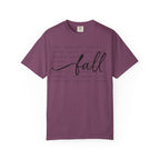 Fall Comfort Colors Graphic T-Shirt — Casual Script Autumn Tee