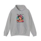 "Shhhh Don’t Talk Until My Cup Is Empty" Retro Rosie Coffee Graphic - Cozy Hoodie