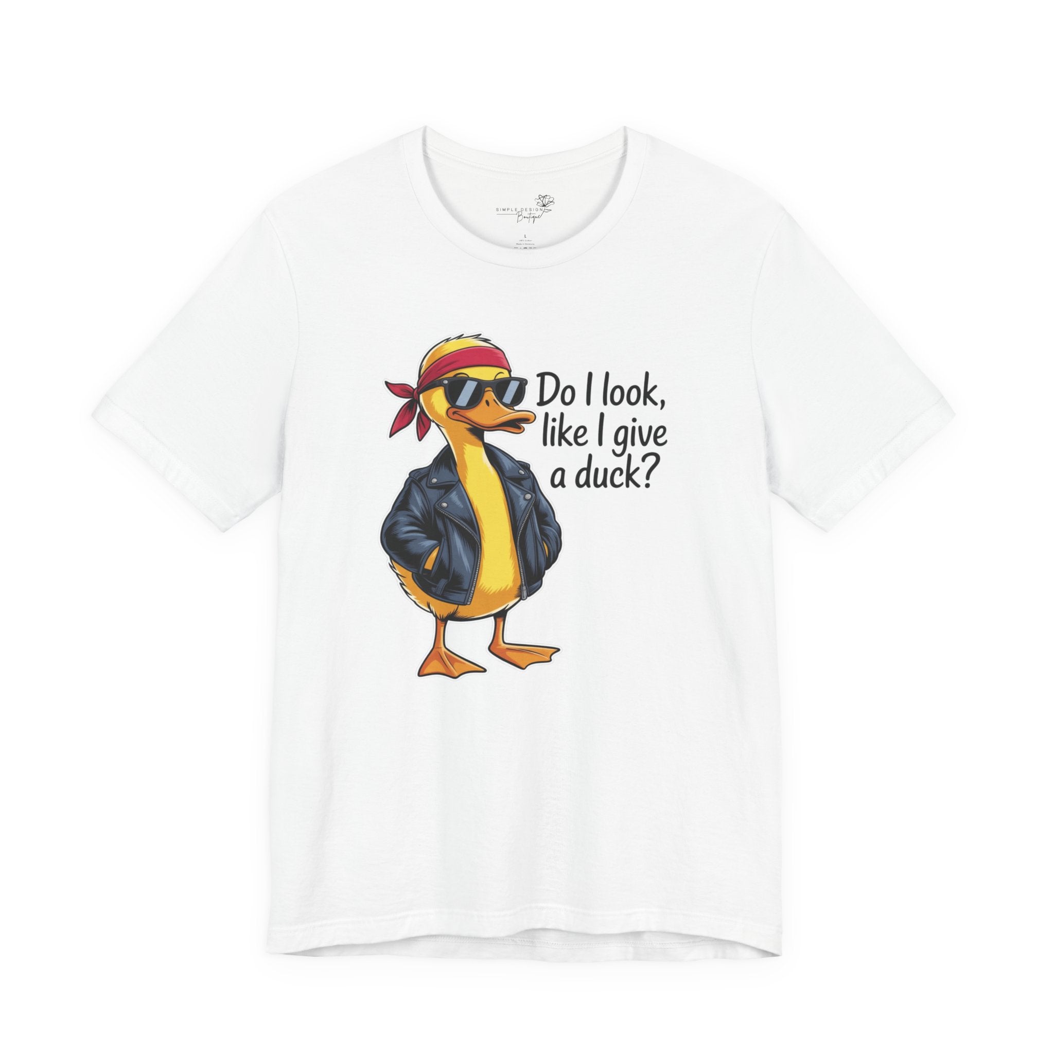 Do I Look Like I Give a Duck — Funny Cartoon Duck Women's T-Shirt