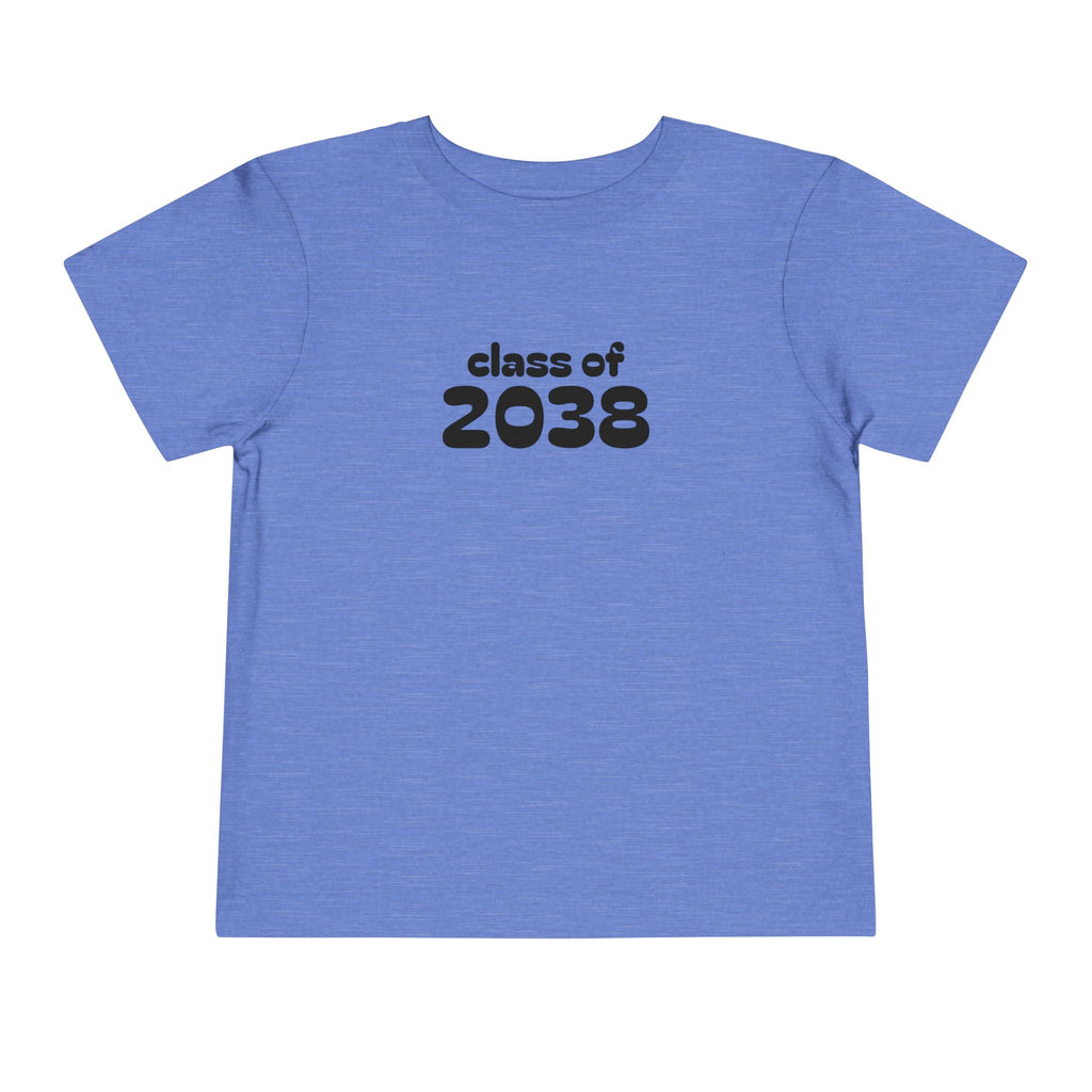 Toddler Tee - "Class of 2038" Front & "Already Awesome" Back Preschool Graduation Shirt