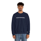 EMBROIDERED Custom Text (Dark Colors/Shades) Pullover Sweatshirts