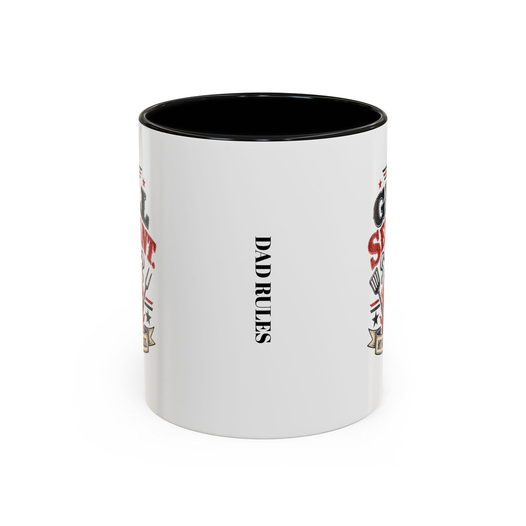 Grill Sergeant Accent Mug – "My Grill, My Rules" Coffee Cup (11/15oz)