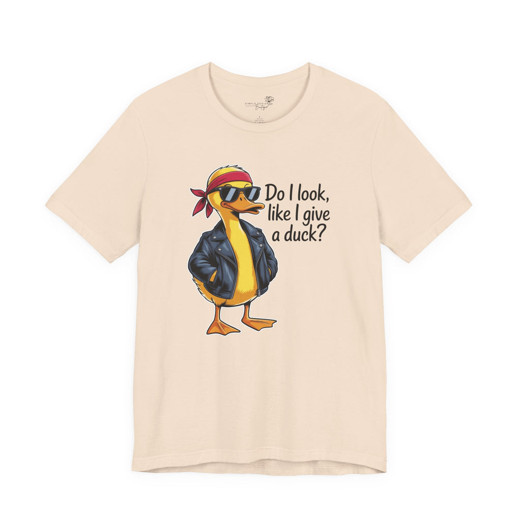 Do I Look Like I Give a Duck — Funny Cartoon Duck Women's T-Shirt