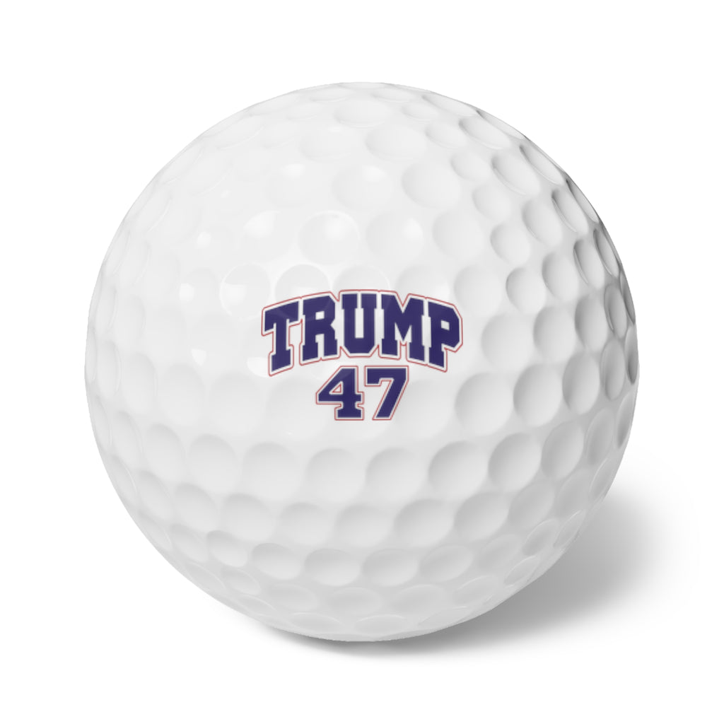 Personalized Golf Balls — Upload Your Photo or Trump 47 Design | 6-Pack
