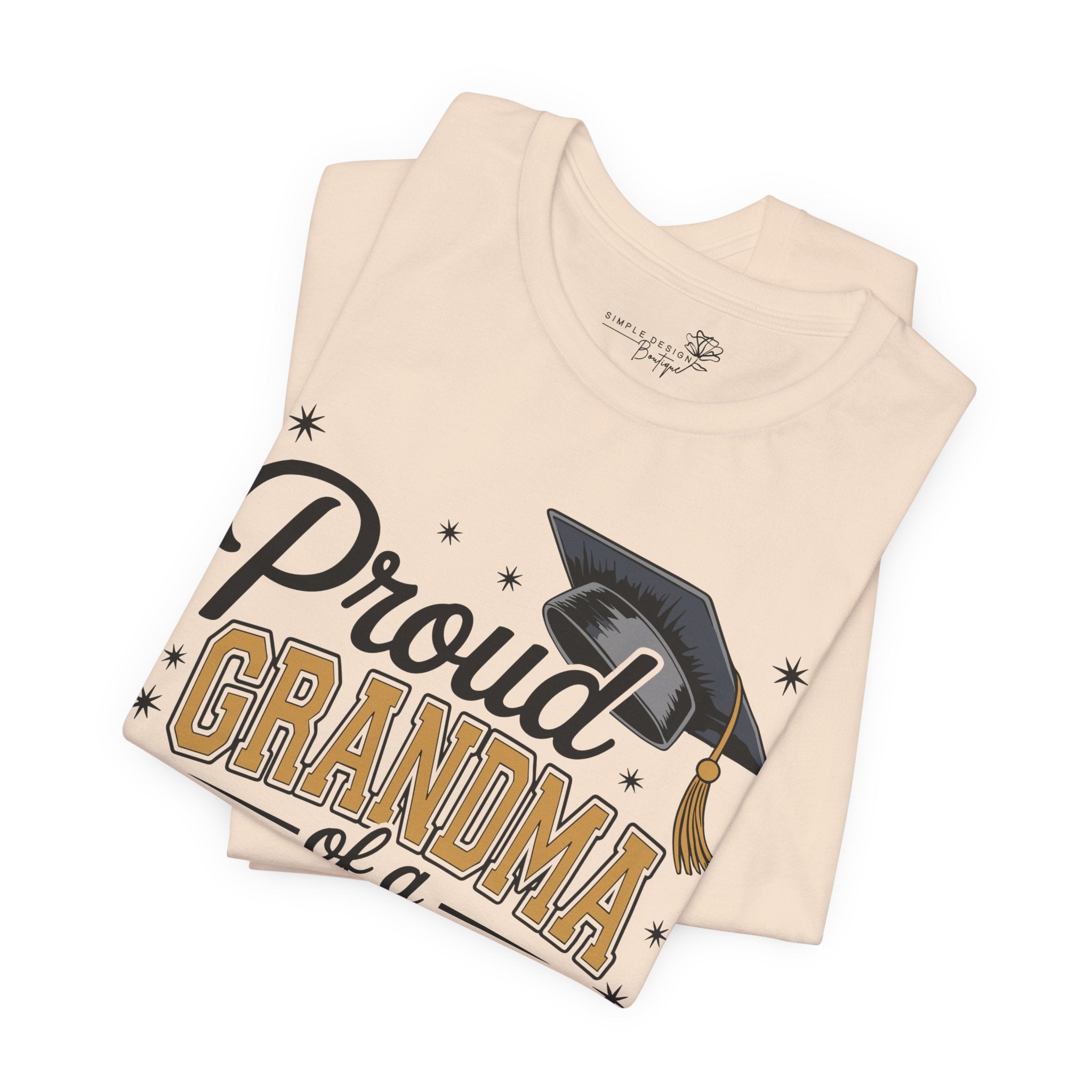 Proud Grandma of a 2026 Graduate FRONT & BACK upload photo T-Shirt