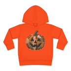 Toddler Halloween Pumpkin Hoodie — Patchwork Jack-O'-Lantern Pullover