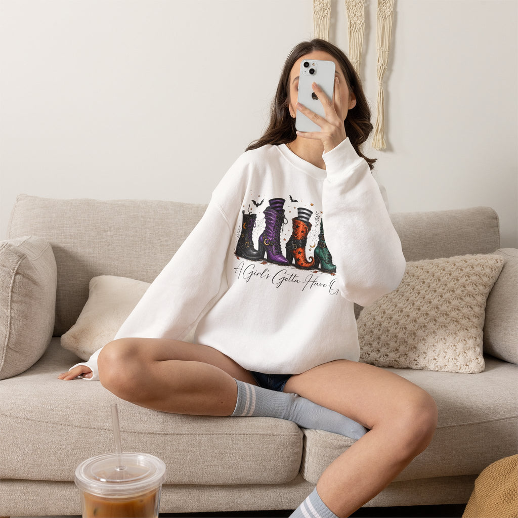 A Girl's Gotta Have Options - Halloween Pullover Sweatshirt